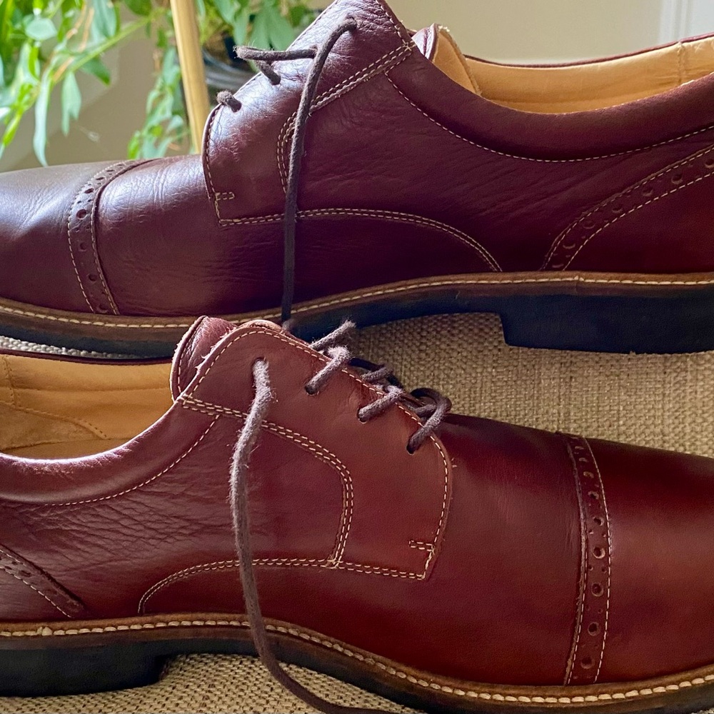 Johnston & Murphy BARLOW Brown “Tobacco” Dress Casual Lace Shoes 11 Med